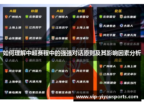 如何理解中超赛程中的强强对话原则及其影响因素分析